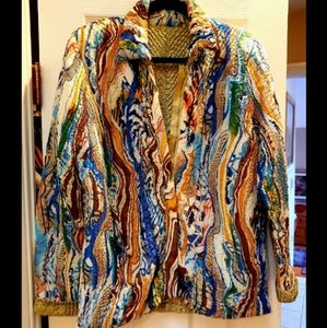 UBU Reversible Crinkle Blue/Green Jacket XL